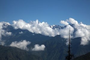 View of Shrikhand Mahadev from Dharanghati