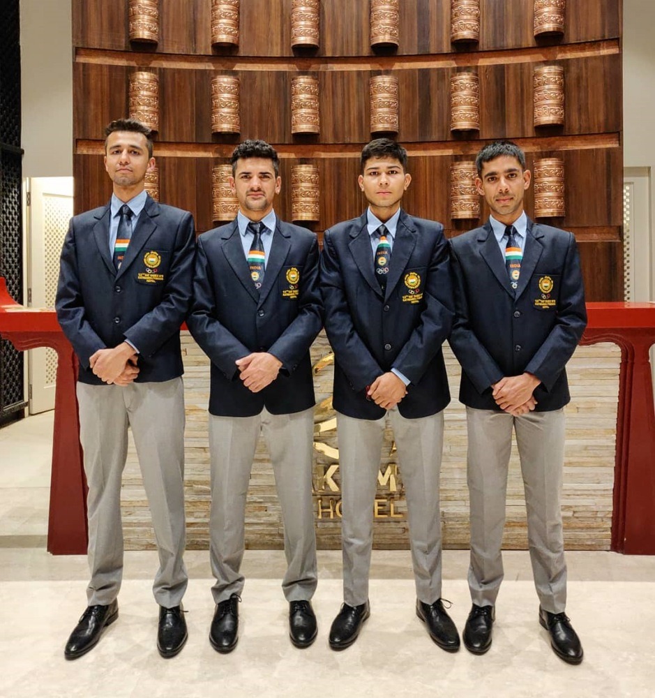 The Indian MTB XC team at South East Asian Games Nepal 2019
