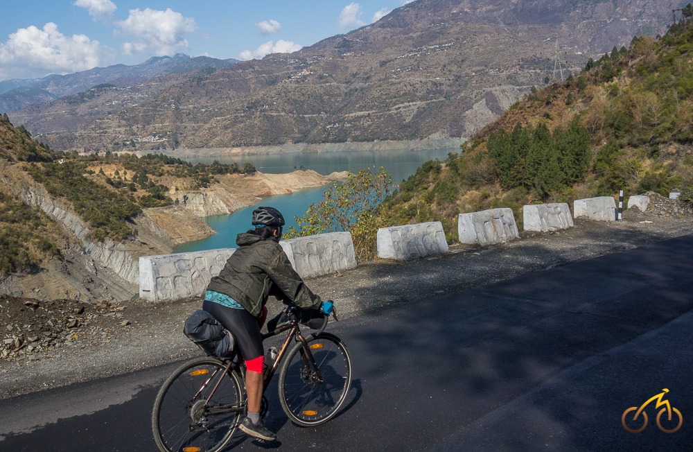 cycling through Tehri Reservoir