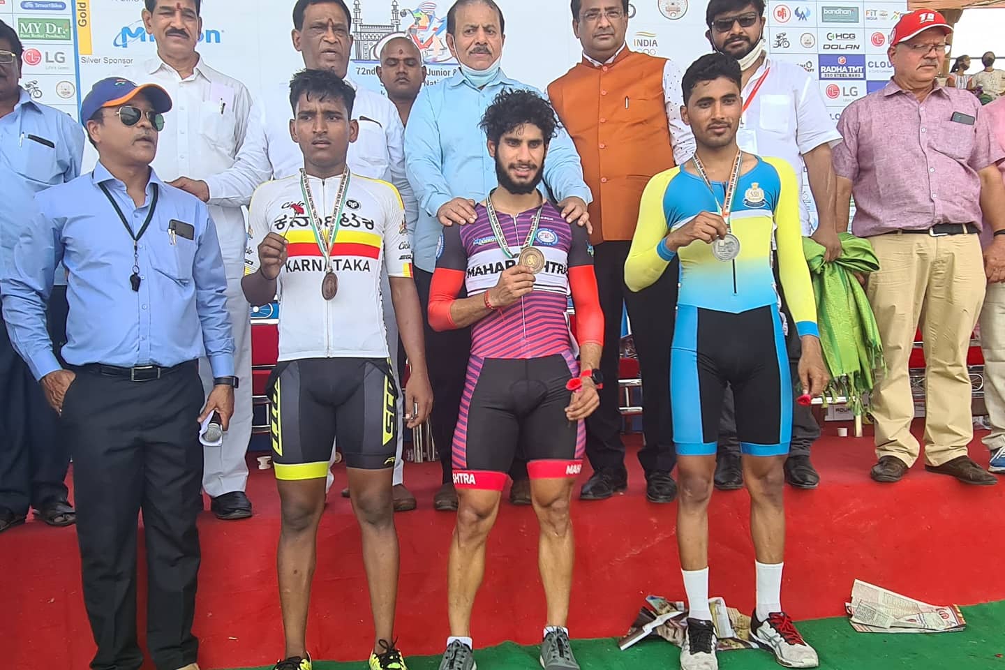Surya Thathu at Track National Championship in Hyderabad