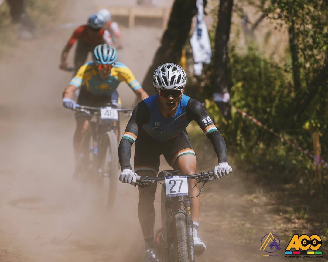 Tsewang Norboo from Ladakh representing India at the Asian Mountain Biking Championships