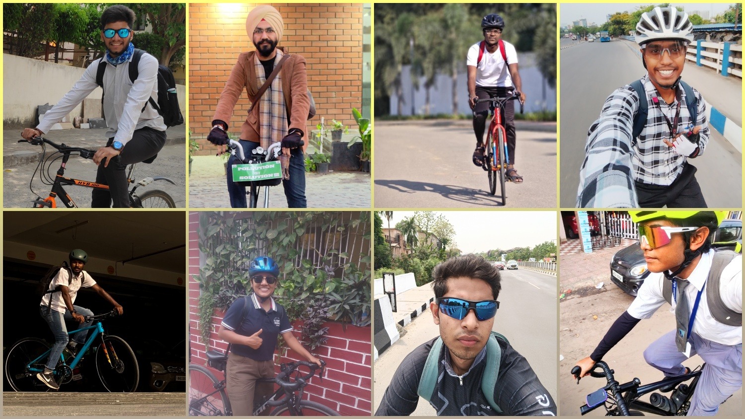 commuting by bicycle in India