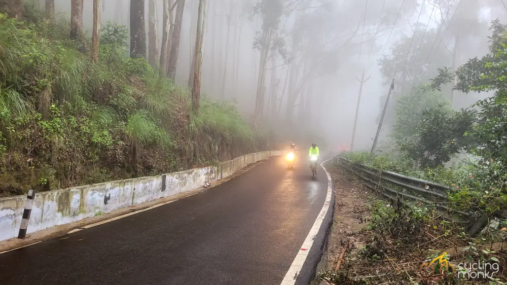 cycling down from kodaikanal